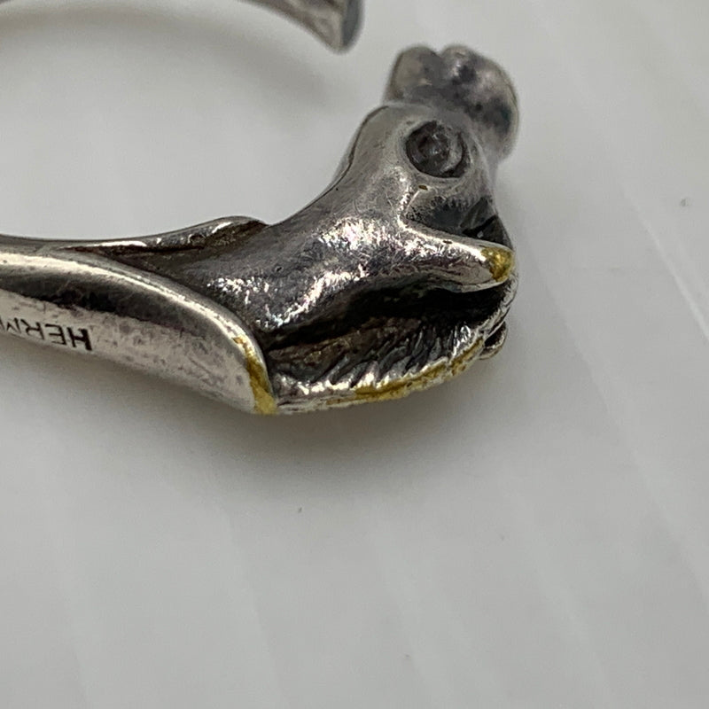 【現状渡し品】【メンズ】 HERMES エルメス CHEVAL HORSE MOTIF RING シュバル ホース モチーフ リング 指輪 アクセサリー 182-260915-sa-26-teih サイズ：12号 カラー：シルバー 12号 万代Net店