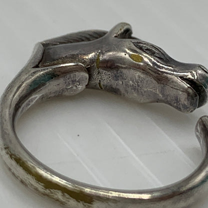 【現状渡し品】【メンズ】 HERMES エルメス CHEVAL HORSE MOTIF RING シュバル ホース モチーフ リング 指輪 アクセサリー 182-260915-sa-26-teih サイズ：12号 カラー：シルバー 12号 万代Net店