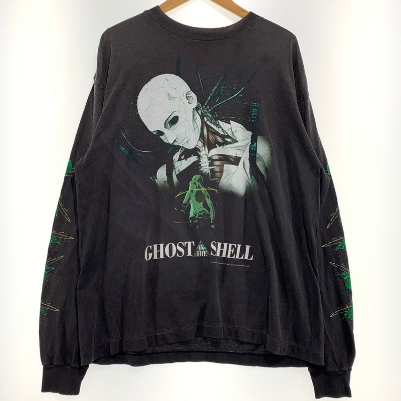 【中古品】【メンズ】 SAINT Mxxxxxx セントマイケル GS_LS TEE/GITS SM-YS1-0000-C33 ロングスリーブ Tシャツ 長袖 トップス 攻殻機動隊 142-260913-ko-02-teih サイズ：M カラー：ブラック系/チャコール系 万代Net店