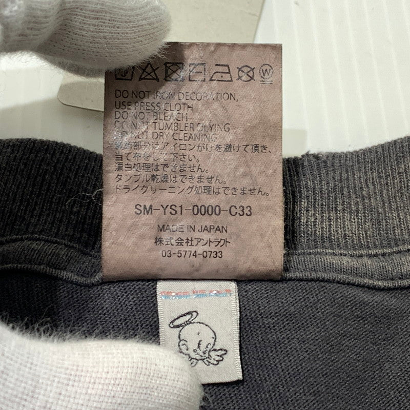 【中古品】【メンズ】 SAINT Mxxxxxx セントマイケル GS_LS TEE/GITS SM-YS1-0000-C33 ロングスリーブ Tシャツ 長袖 トップス 攻殻機動隊 142-260913-ko-02-teih サイズ：M カラー：ブラック系/チャコール系 万代Net店