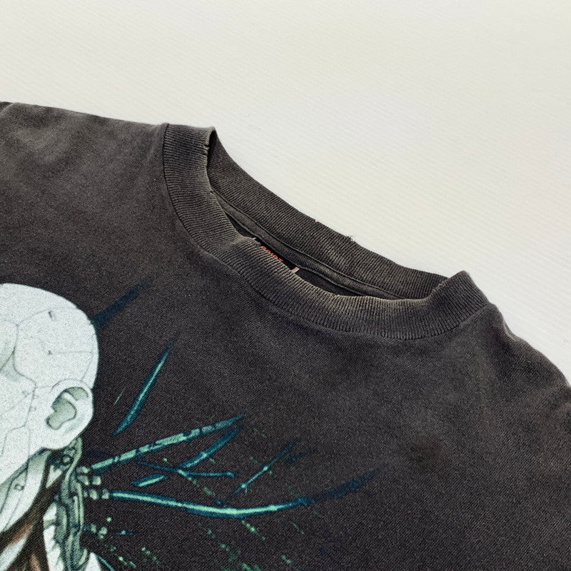 【中古品】【メンズ】 SAINT Mxxxxxx セントマイケル GS_LS TEE/GITS SM-YS1-0000-C33 ロングスリーブ Tシャツ 長袖 トップス 攻殻機動隊 142-260913-ko-02-teih サイズ：M カラー：ブラック系/チャコール系 万代Net店