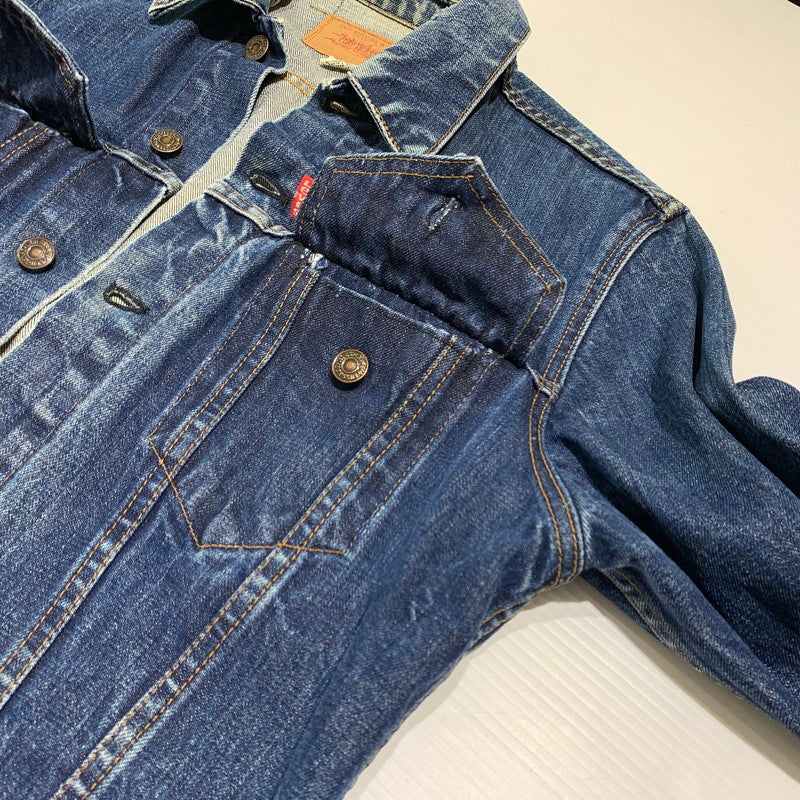 【現状渡し品】【メンズ】 Levi's リーバイス DENIM JACKET VINTAGE 70505-0217 デニムジャケット ライトアウター Gジャン ボタン裏刻印529 ヴィンテージ 145-260913-ko-13-teih サイズ：38 カラー：インディゴ 万代Net店