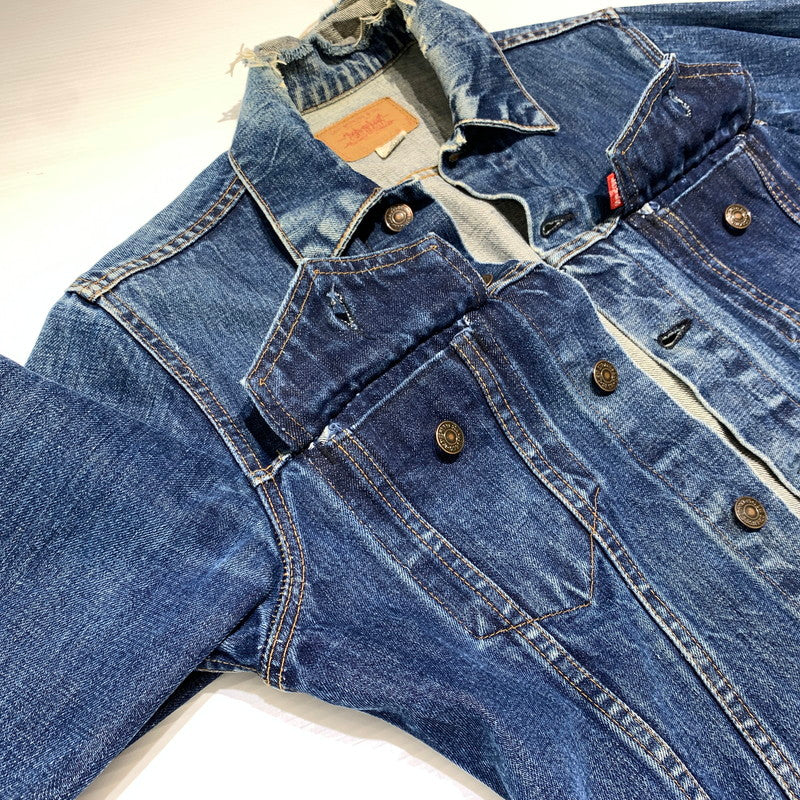 【現状渡し品】【メンズ】 Levi's リーバイス DENIM JACKET VINTAGE 70505-0217 デニムジャケット ライトアウター Gジャン ボタン裏刻印529 ヴィンテージ 145-260913-ko-13-teih サイズ：38 カラー：インディゴ 万代Net店