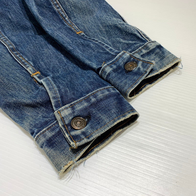 【現状渡し品】【メンズ】 Levi's リーバイス DENIM JACKET VINTAGE 70505-0217 デニムジャケット ライトアウター Gジャン ボタン裏刻印529 ヴィンテージ 145-260913-ko-13-teih サイズ：38 カラー：インディゴ 万代Net店