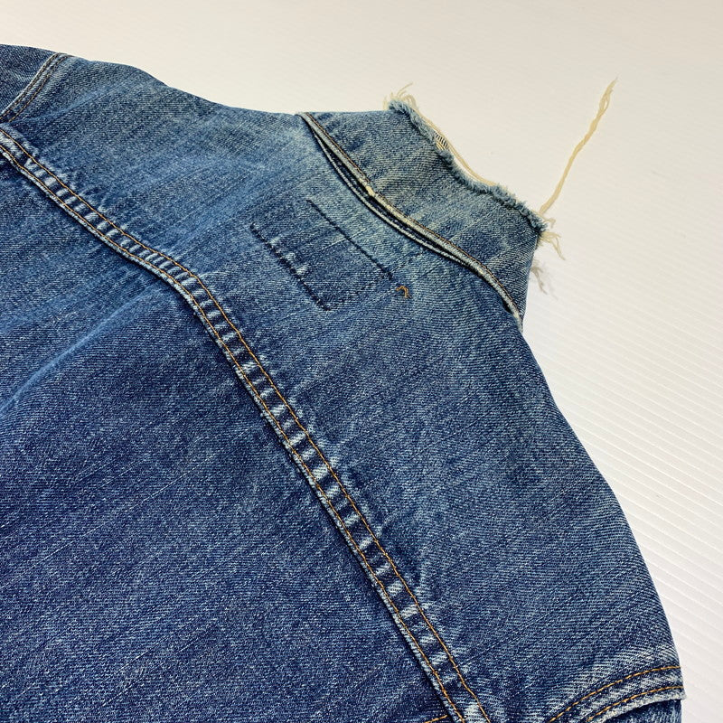 【現状渡し品】【メンズ】 Levi's リーバイス DENIM JACKET VINTAGE 70505-0217 デニムジャケット ライトアウター Gジャン ボタン裏刻印529 ヴィンテージ 145-260913-ko-13-teih サイズ：38 カラー：インディゴ 万代Net店