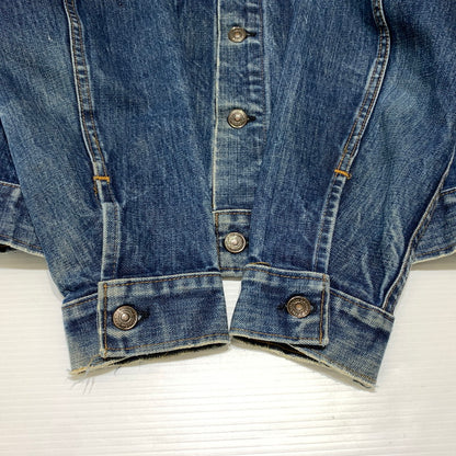【現状渡し品】【メンズ】 Levi's リーバイス DENIM JACKET VINTAGE 70505-0217 デニムジャケット ライトアウター Gジャン ボタン裏刻印529 ヴィンテージ 145-260913-ko-13-teih サイズ：38 カラー：インディゴ 万代Net店