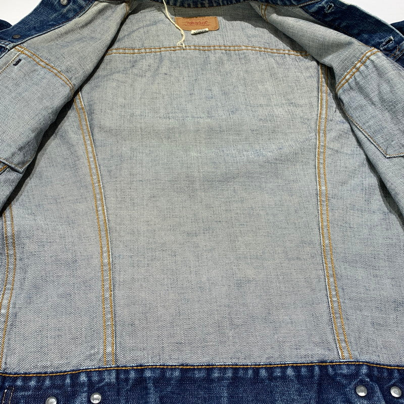 【現状渡し品】【メンズ】 Levi's リーバイス DENIM JACKET VINTAGE 70505-0217 デニムジャケット ライトアウター Gジャン ボタン裏刻印529 ヴィンテージ 145-260913-ko-13-teih サイズ：38 カラー：インディゴ 万代Net店