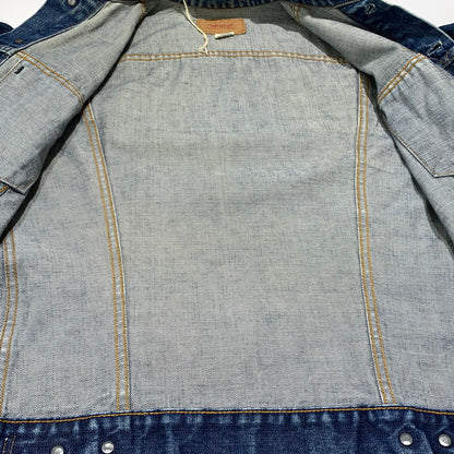 【現状渡し品】【メンズ】 Levi's リーバイス DENIM JACKET VINTAGE 70505-0217 デニムジャケット ライトアウター Gジャン ボタン裏刻印529 ヴィンテージ 145-260913-ko-13-teih サイズ：38 カラー：インディゴ 万代Net店