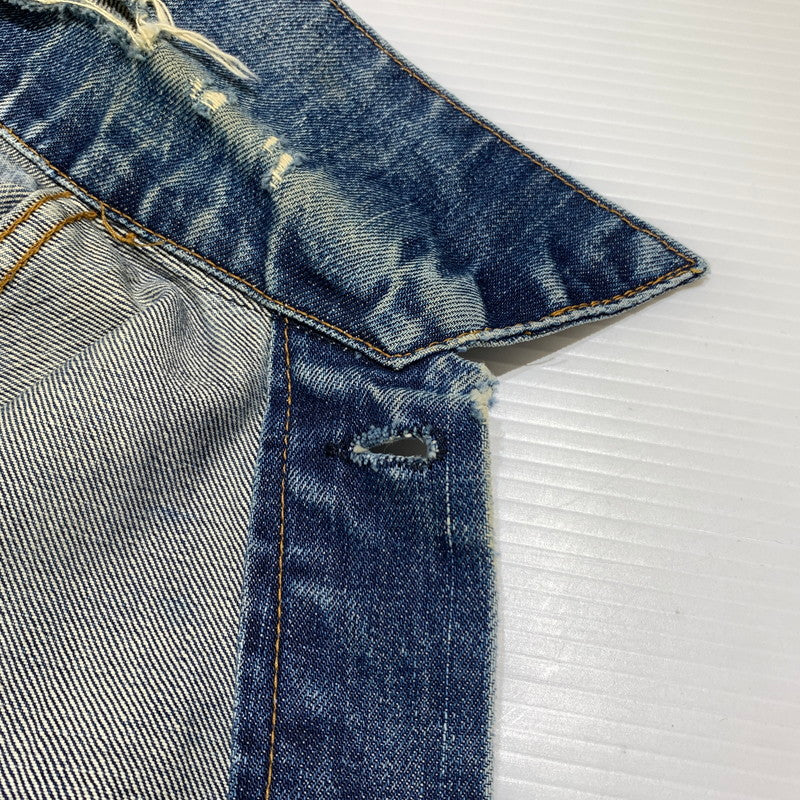 【現状渡し品】【メンズ】 Levi's リーバイス DENIM JACKET VINTAGE 70505-0217 デニムジャケット ライトアウター Gジャン ボタン裏刻印529 ヴィンテージ 145-260913-ko-13-teih サイズ：38 カラー：インディゴ 万代Net店