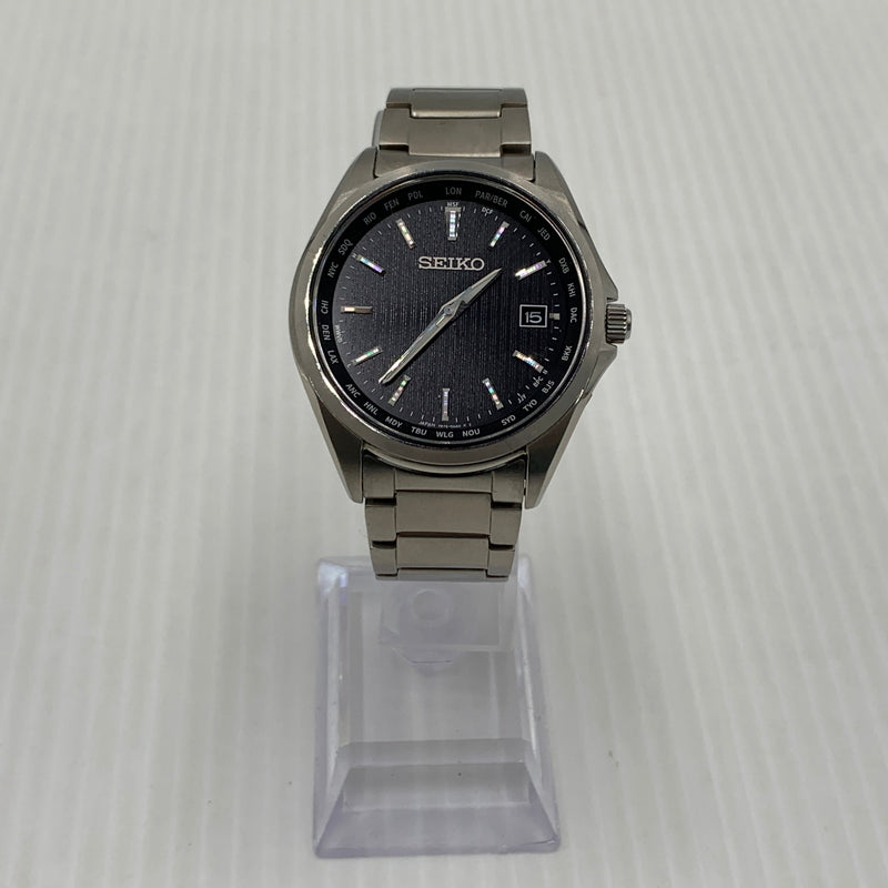 【中古品】【メンズ】 SEIKO セイコー SEIKO SELECTION SOLAR 7B75－0AA0 セイコー セレクション ソーラー 腕時計 197-260915-sa-25-teih カラー：シルバー 万代Net店