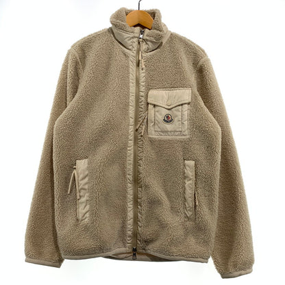 【中古品】【メンズ】 MONCLER モンクレール FELPA APERTA CON ZIP K20918G00043 89B59 フリースジャケット ライトアウター フルジップジャケット 141-260913-ko-12-teih サイズ：XS カラー：ベージュ系 万代Net店