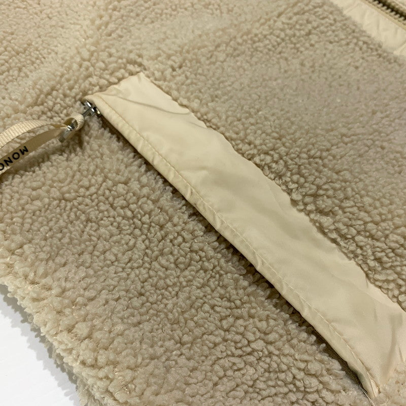 【中古品】【メンズ】 MONCLER モンクレール FELPA APERTA CON ZIP K20918G00043 89B59 フリースジャケット ライトアウター フルジップジャケット 141-260913-ko-12-teih サイズ：XS カラー：ベージュ系 万代Net店