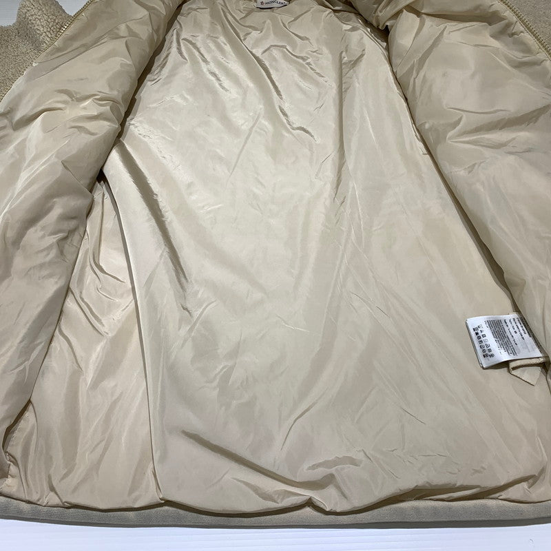 【中古品】【メンズ】 MONCLER モンクレール FELPA APERTA CON ZIP K20918G00043 89B59 フリースジャケット ライトアウター フルジップジャケット 141-260913-ko-12-teih サイズ：XS カラー：ベージュ系 万代Net店