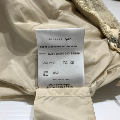 【中古品】【メンズ】 MONCLER モンクレール FELPA APERTA CON ZIP K20918G00043 89B59 フリースジャケット ライトアウター フルジップジャケット 141-260913-ko-12-teih サイズ：XS カラー：ベージュ系 万代Net店
