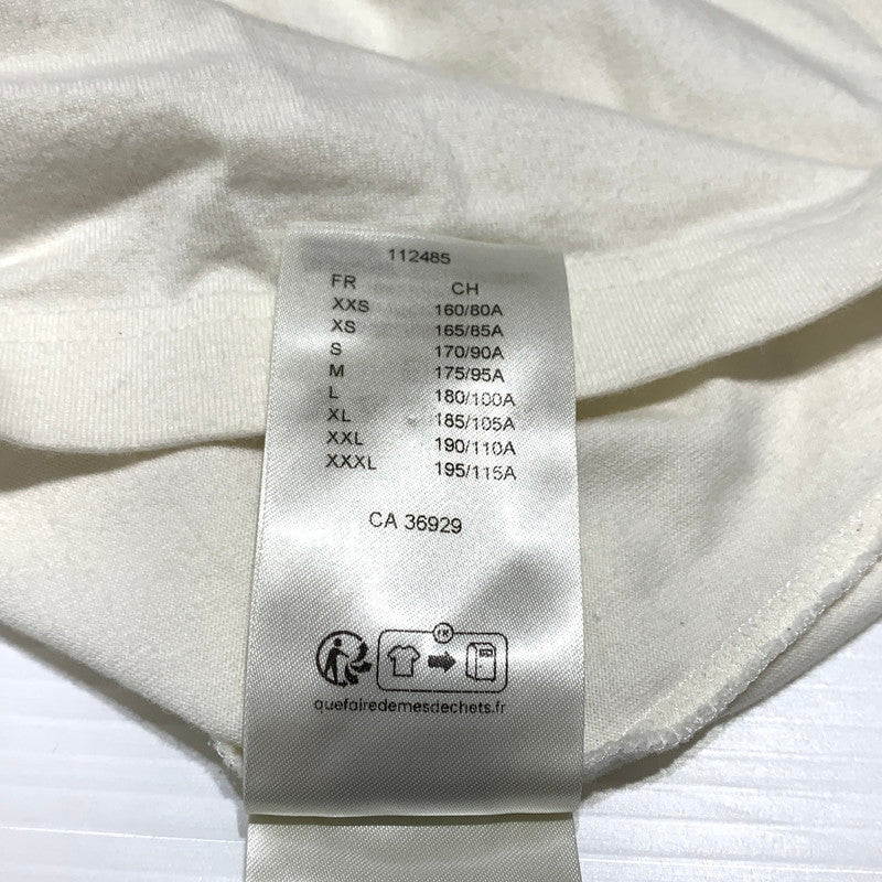 【中古品】【メンズ】 LOUIS VUITTON ルイ・ヴィトン RM252MQ DT3 HNY55W エンボス LVロゴ ショートスリーブ Tシャツ 半袖 トップス 179-260913-ko-05-teih サイズ：M カラー：ホワイト系/アイボリー系 万代Net店