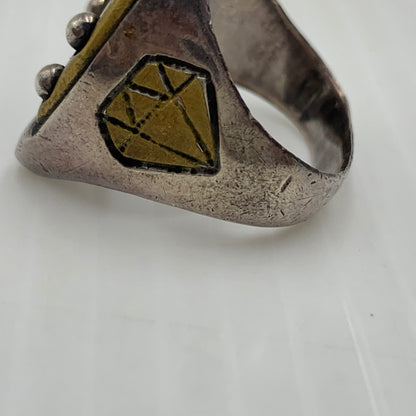【中古品】【メンズ】 GALCIA ガルシア × GANGSTERVILLE ギャングスタービル 別注コラボ HORSEHOE RING ホースシュー リング 指輪 アクセサリー 192-260915-sa-24-teih サイズ：20号 カラー：シルバー 14号 万代Net店
