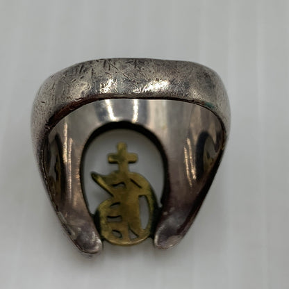 【中古品】【メンズ】 GALCIA ガルシア × GANGSTERVILLE ギャングスタービル 別注コラボ HORSEHOE RING ホースシュー リング 指輪 アクセサリー 192-260915-sa-24-teih サイズ：20号 カラー：シルバー 14号 万代Net店