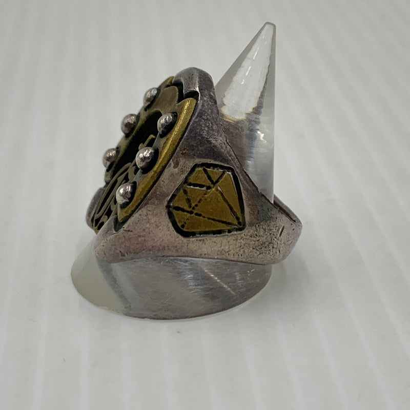 【中古品】【メンズ】 GALCIA ガルシア × GANGSTERVILLE ギャングスタービル 別注コラボ HORSEHOE RING ホースシュー リング 指輪 アクセサリー 192-260915-sa-24-teih サイズ：20号 カラー：シルバー 14号 万代Net店
