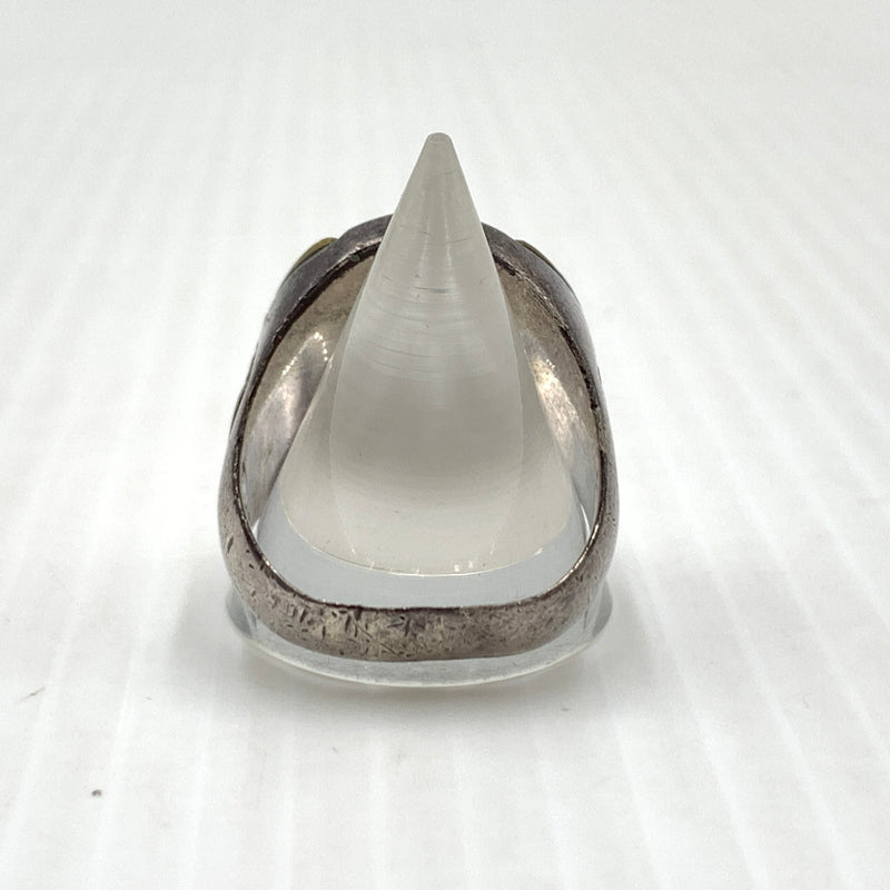 【中古品】【メンズ】 GALCIA ガルシア × GANGSTERVILLE ギャングスタービル 別注コラボ HORSEHOE RING ホースシュー リング 指輪 アクセサリー 192-260915-sa-24-teih サイズ：20号 カラー：シルバー 14号 万代Net店