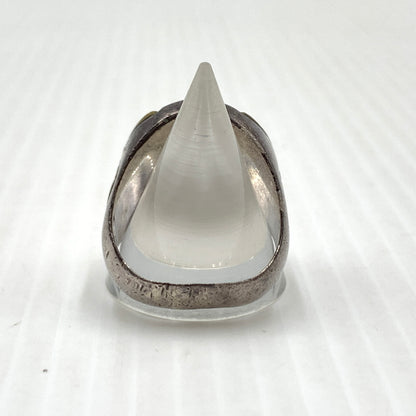 【中古品】【メンズ】 GALCIA ガルシア × GANGSTERVILLE ギャングスタービル 別注コラボ HORSEHOE RING ホースシュー リング 指輪 アクセサリー 192-260915-sa-24-teih サイズ：20号 カラー：シルバー 14号 万代Net店