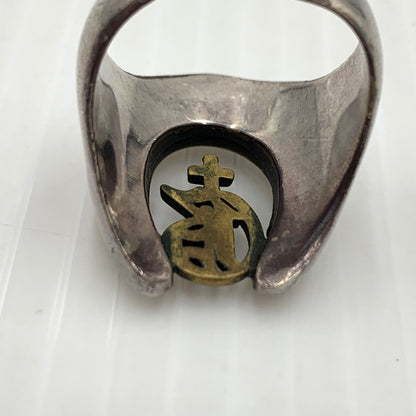 【中古品】【メンズ】 GALCIA ガルシア × GANGSTERVILLE ギャングスタービル 別注コラボ HORSEHOE RING ホースシュー リング 指輪 アクセサリー 192-260915-sa-24-teih サイズ：20号 カラー：シルバー 14号 万代Net店
