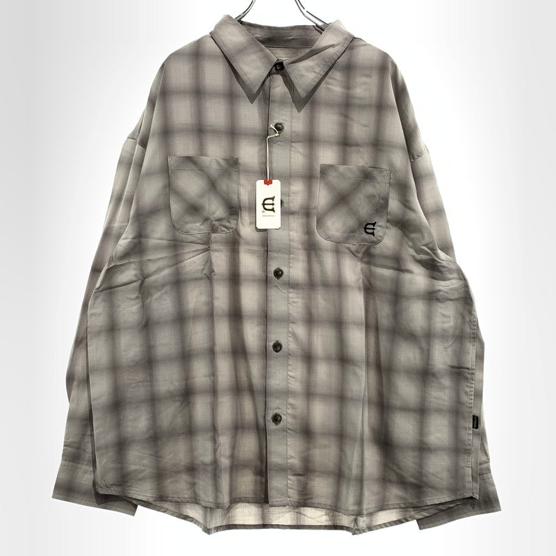 【中古品】【メンズ】 Evisen Skateboards エビセン スケートボード WILLIAM CHECK L/S SHIRT 26SS-S05 ウィリアム チェック ロングスリーブ シャツ 長袖 トップス 142-260913-ko-08-teih サイズ：XL カラー：グレー 万代Net店