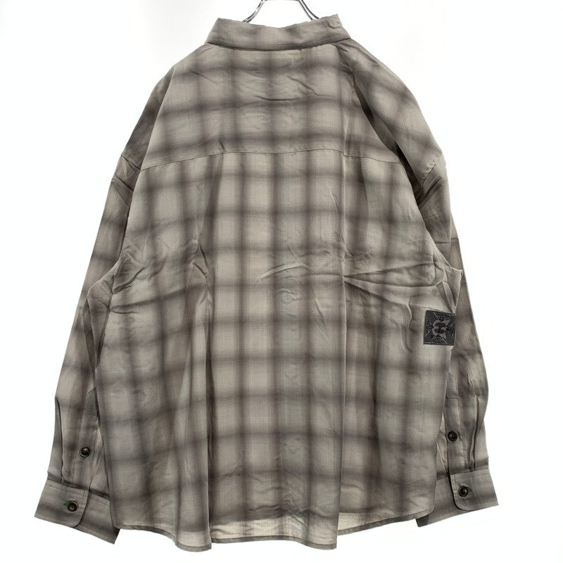 【中古品】【メンズ】 Evisen Skateboards エビセン スケートボード WILLIAM CHECK L/S SHIRT 26SS-S05 ウィリアム チェック ロングスリーブ シャツ 長袖 トップス 142-260913-ko-08-teih サイズ：XL カラー：グレー 万代Net店