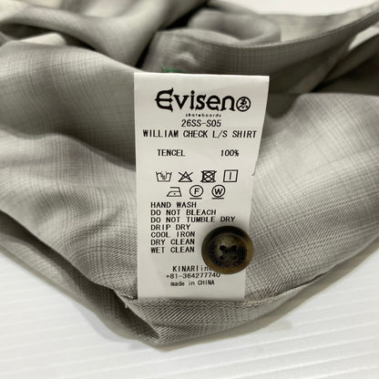 【中古品】【メンズ】 Evisen Skateboards エビセン スケートボード WILLIAM CHECK L/S SHIRT 26SS-S05 ウィリアム チェック ロングスリーブ シャツ 長袖 トップス 142-260913-ko-08-teih サイズ：XL カラー：グレー 万代Net店