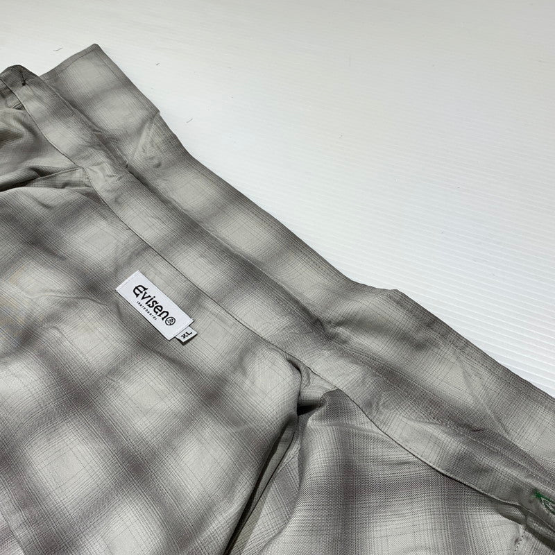 【中古品】【メンズ】 Evisen Skateboards エビセン スケートボード WILLIAM CHECK L/S SHIRT 26SS-S05 ウィリアム チェック ロングスリーブ シャツ 長袖 トップス 142-260913-ko-08-teih サイズ：XL カラー：グレー 万代Net店