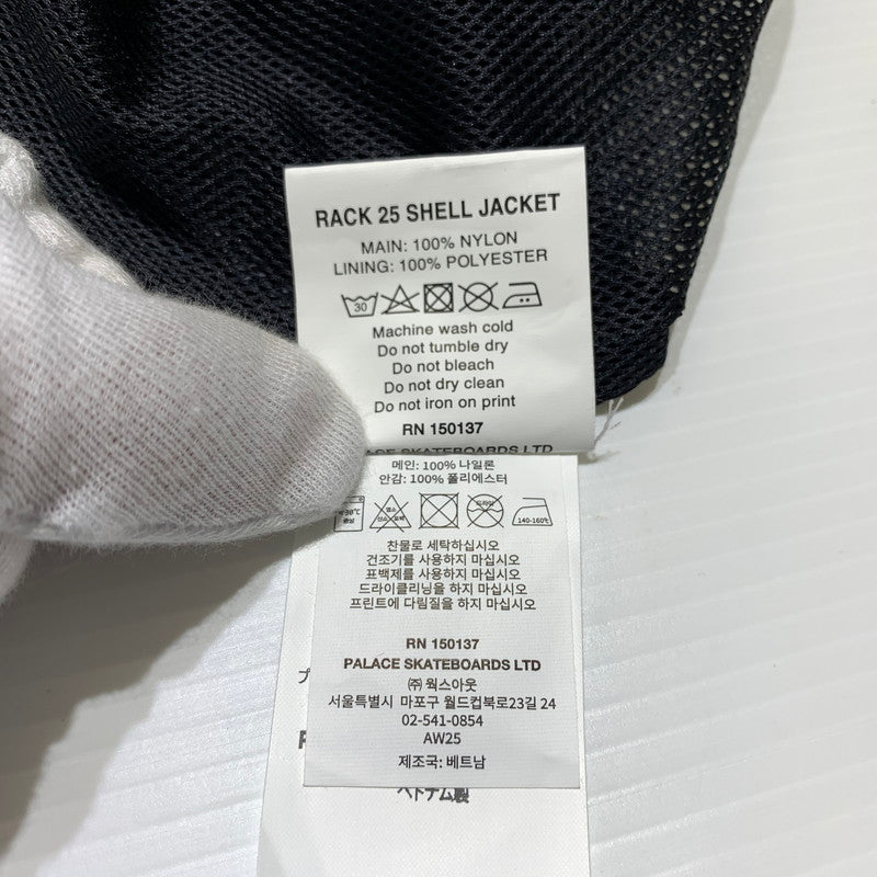 【中古品】【メンズ】 PALACE パレス 25AW RACK 25 SHELL JACKET ラック25 シェルジャケット ライトアウター ナイロンジャケット 142-260913-ko-11-teih サイズ：XL カラー：ブラック 万代Net店