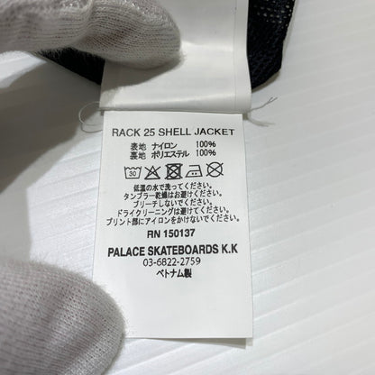 【中古品】【メンズ】 PALACE パレス 25AW RACK 25 SHELL JACKET ラック25 シェルジャケット ライトアウター ナイロンジャケット 142-260913-ko-11-teih サイズ：XL カラー：ブラック 万代Net店