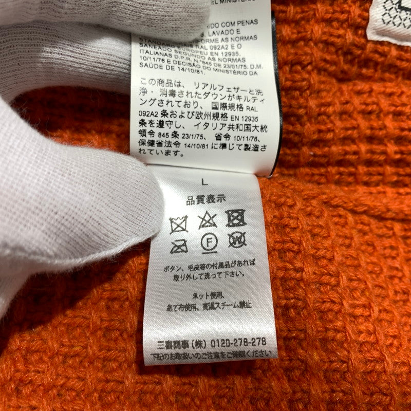 【中古品】【メンズ】 BARKB-RULES バークビールールス KNIT DUFFLE COAT 001470124-0001 ニット ダッフルコート アウター ナイロン ダウンジャケット 141-260913-ko-15-teih サイズ：L カラー：オレンジ 万代Net店