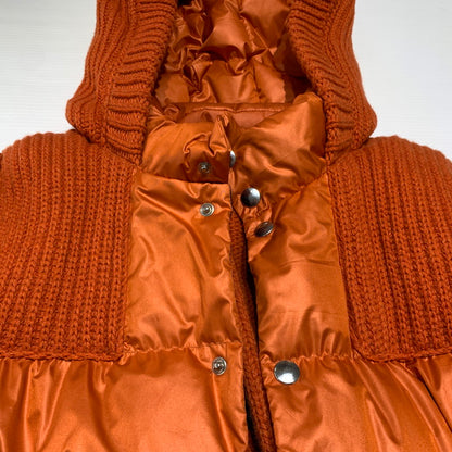 【中古品】【メンズ】 BARKB-RULES バークビールールス KNIT DUFFLE COAT 001470124-0001 ニット ダッフルコート アウター ナイロン ダウンジャケット 141-260913-ko-15-teih サイズ：L カラー：オレンジ 万代Net店