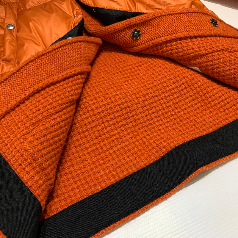 【中古品】【メンズ】 BARKB-RULES バークビールールス KNIT DUFFLE COAT 001470124-0001 ニット ダッフルコート アウター ナイロン ダウンジャケット 141-260913-ko-15-teih サイズ：L カラー：オレンジ 万代Net店