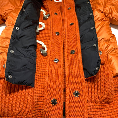 【中古品】【メンズ】 BARKB-RULES バークビールールス KNIT DUFFLE COAT 001470124-0001 ニット ダッフルコート アウター ナイロン ダウンジャケット 141-260913-ko-15-teih サイズ：L カラー：オレンジ 万代Net店