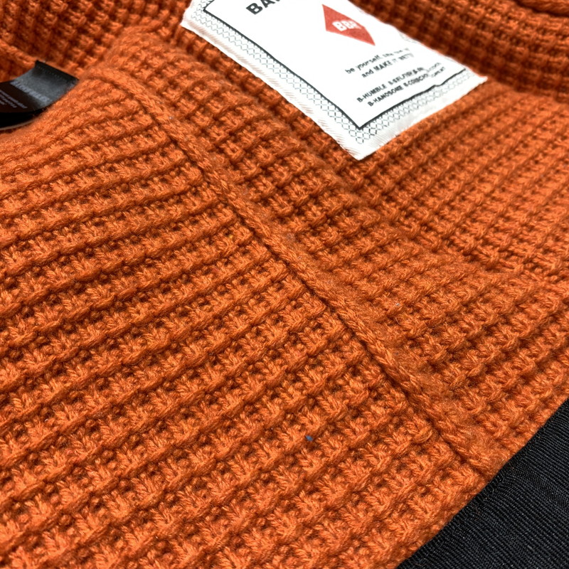 【中古品】【メンズ】 BARKB-RULES バークビールールス KNIT DUFFLE COAT 001470124-0001 ニット ダッフルコート アウター ナイロン ダウンジャケット 141-260913-ko-15-teih サイズ：L カラー：オレンジ 万代Net店