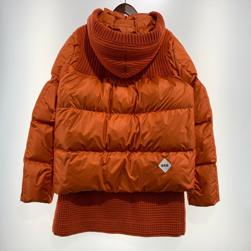 【中古品】【メンズ】 BARKB-RULES バークビールールス KNIT DUFFLE COAT 001470124-0001 ニット ダッフルコート アウター ナイロン ダウンジャケット 141-260913-ko-15-teih サイズ：L カラー：オレンジ 万代Net店