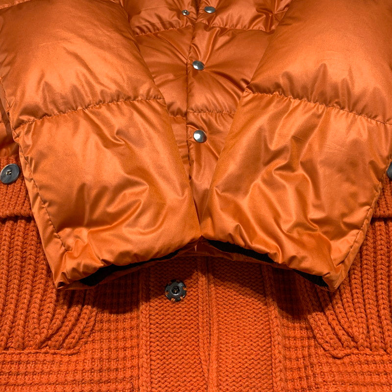 【中古品】【メンズ】 BARKB-RULES バークビールールス KNIT DUFFLE COAT 001470124-0001 ニット ダッフルコート アウター ナイロン ダウンジャケット 141-260913-ko-15-teih サイズ：L カラー：オレンジ 万代Net店