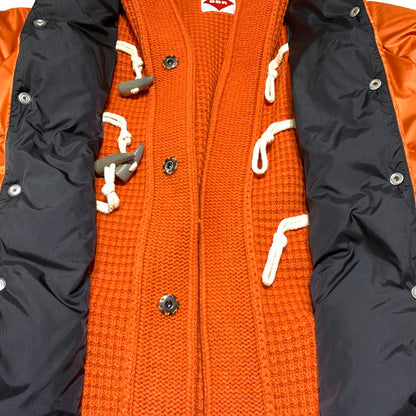 【中古品】【メンズ】 BARKB-RULES バークビールールス KNIT DUFFLE COAT 001470124-0001 ニット ダッフルコート アウター ナイロン ダウンジャケット 141-260913-ko-15-teih サイズ：L カラー：オレンジ 万代Net店