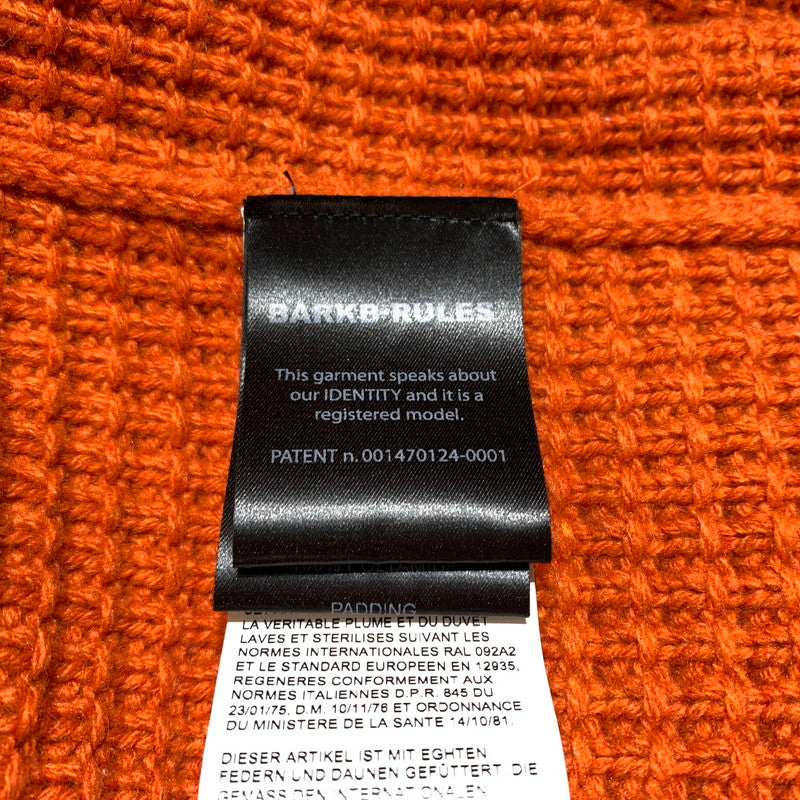 【中古品】【メンズ】 BARKB-RULES バークビールールス KNIT DUFFLE COAT 001470124-0001 ニット ダッフルコート アウター ナイロン ダウンジャケット 141-260913-ko-15-teih サイズ：L カラー：オレンジ 万代Net店