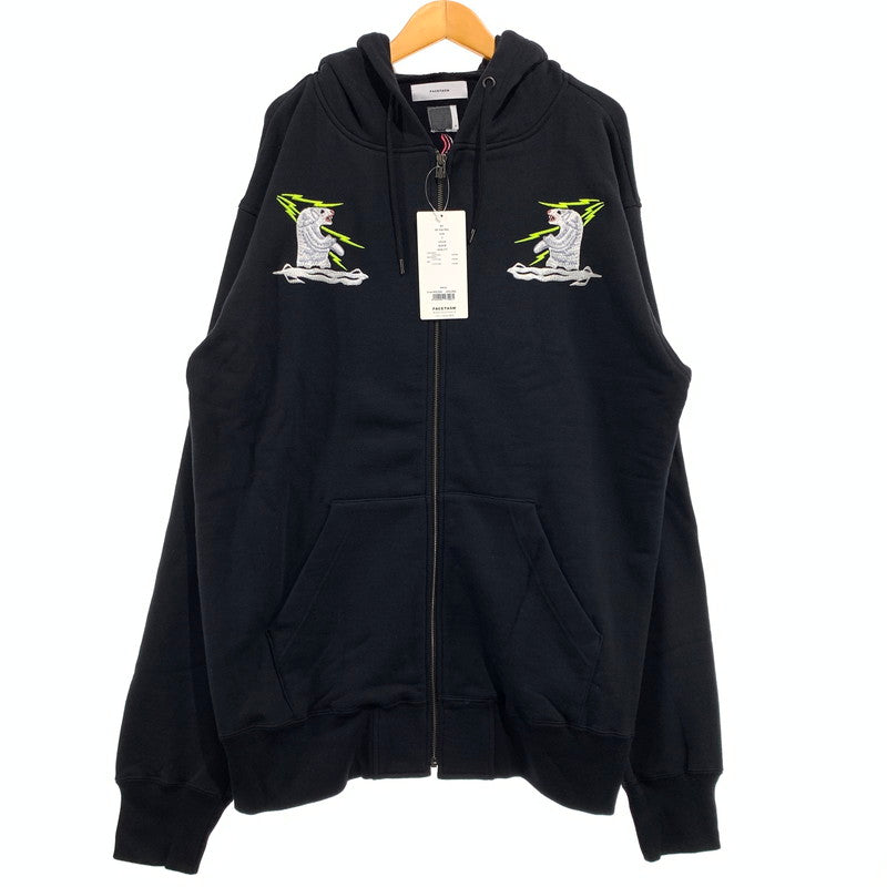 【中古品】【メンズ】 FACETASM ファセッタズム SKA ZIP-UP SWEAT KR-SW-M01 ジップアップ スウェット トップス フルジップパーカー スカジャン風 140-260913-ko-09-teih サイズ：3 カラー：ブラック 万代Net店