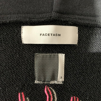 【中古品】【メンズ】 FACETASM ファセッタズム SKA ZIP-UP SWEAT KR-SW-M01 ジップアップ スウェット トップス フルジップパーカー スカジャン風 140-260913-ko-09-teih サイズ：3 カラー：ブラック 万代Net店