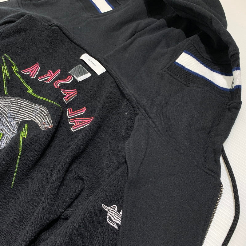 【中古品】【メンズ】 FACETASM ファセッタズム SKA ZIP-UP SWEAT KR-SW-M01 ジップアップ スウェット トップス フルジップパーカー スカジャン風 140-260913-ko-09-teih サイズ：3 カラー：ブラック 万代Net店