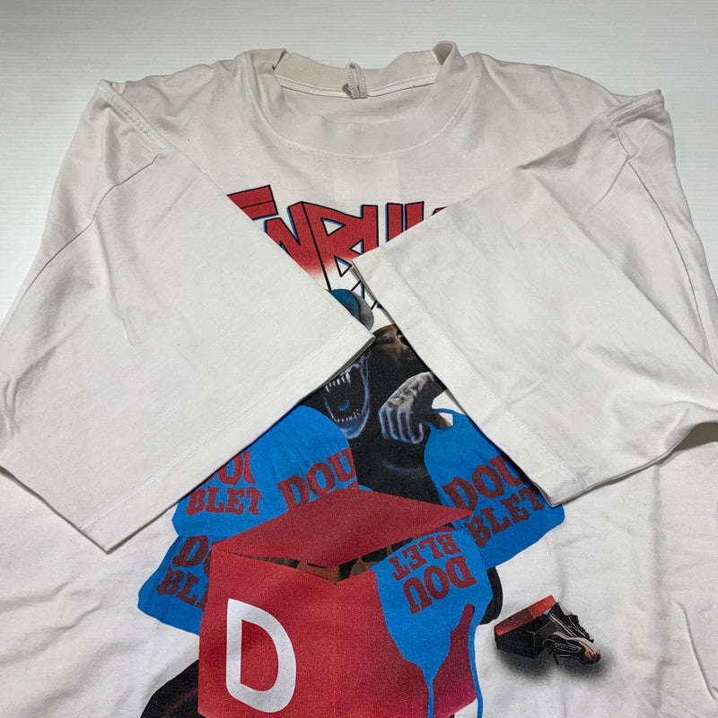 【中古品】【メンズ】 doublet ダブレット TENBUYER T-SHIRT 25SS78CS390 テンバイヤー Tシャツ 半袖 トップス 140-260913-ko-03-teih サイズ：XL カラー：ホワイト 万代Net店