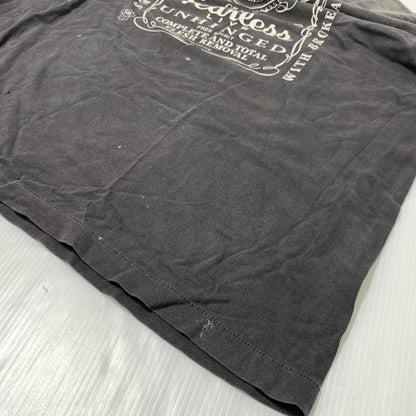 【中古品】【メンズ】 SAINT Mxxxxxx セント マイケル × NEIGHBORHOOD ネイバーフッド 別注 コラボ 25SS STHD . S/S TEE FEARLESS SM-HR8-0000-C70 ショートスリーブ Tシャツ 半袖 トップス 140-260913-ko-01-teih サイズ：XXL カラー：ブラック系/チャコール系 万代Net店
