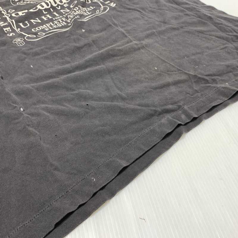 【中古品】【メンズ】 SAINT Mxxxxxx セント マイケル × NEIGHBORHOOD ネイバーフッド 別注 コラボ 25SS STHD . S/S TEE FEARLESS SM-HR8-0000-C70 ショートスリーブ Tシャツ 半袖 トップス 140-260913-ko-01-teih サイズ：XXL カラー：ブラック系/チャコール系 万代Net店