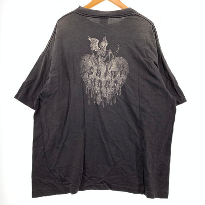 【中古品】【メンズ】 SAINT Mxxxxxx セント マイケル × NEIGHBORHOOD ネイバーフッド 別注 コラボ 25SS STHD . S/S TEE FEARLESS SM-HR8-0000-C70 ショートスリーブ Tシャツ 半袖 トップス 140-260913-ko-01-teih サイズ：XXL カラー：ブラック系/チャコール系 万代Net店