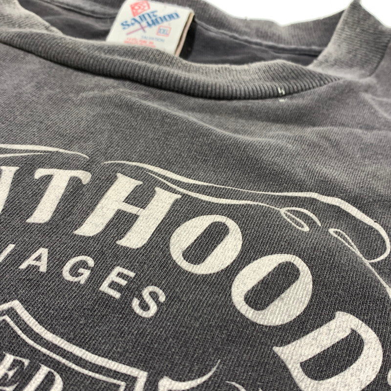 【中古品】【メンズ】 SAINT Mxxxxxx セント マイケル × NEIGHBORHOOD ネイバーフッド 別注 コラボ 25SS STHD . S/S TEE FEARLESS SM-HR8-0000-C70 ショートスリーブ Tシャツ 半袖 トップス 140-260913-ko-01-teih サイズ：XXL カラー：ブラック系/チャコール系 万代Net店