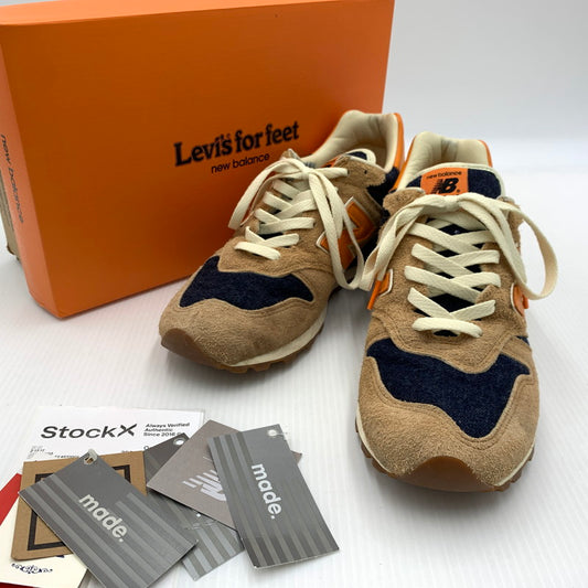 【中古品】【メンズ】 NEW BALNCE ニューバランス × Levi’s リーバイス 別注 コラボ SNEAKERS M1300LV スニーカー 靴 デニム シューズ 162-260917-ko-09-teih サイズ：28cm カラー：ベージュ 万代Net店