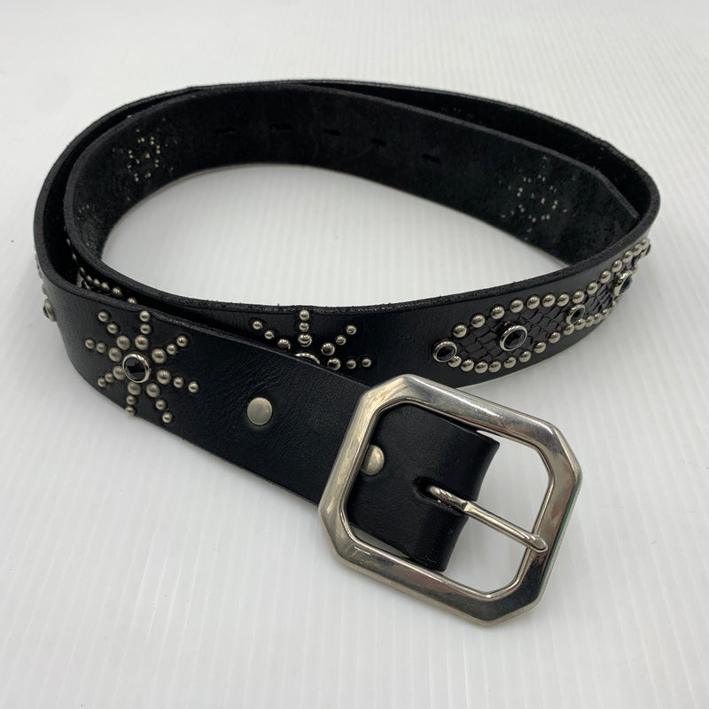 【中古品】【メンズ】 HTC エイチティーシー OVERLAY PEANUT BELT オーバーレイ ピーナッツ ベルト アクセサリー 205-260915-sa-21-teih サイズ：36 カラー：ブラック 万代Net店